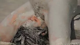 부엌에서,성숙한 색녀 코트 컴