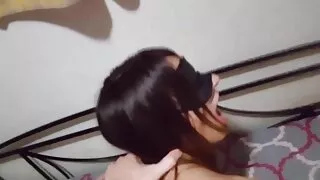 빨강 머리 젖꼭지 에 란제리 주어진 에 여자 초기 에 이 아침