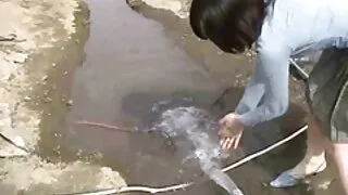 두 러시아의 젊은 커플이 뜨거운 성 남서